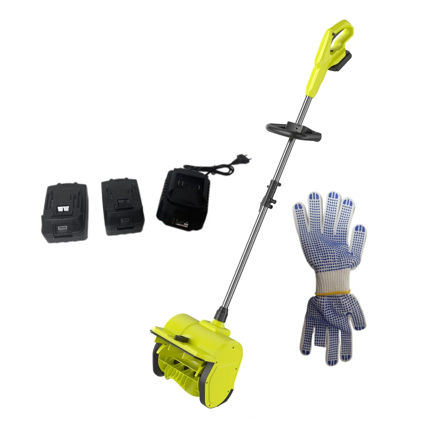 Convenient Home & Garden Snow Removal Thrower Electric Power Brushless Snow Shovel with Wheeled Plow Blower for DIY Use