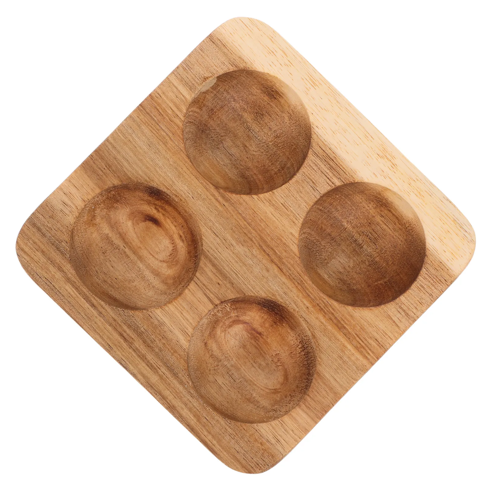 Wooden Eggs Tray 4 Slot Holder Chicken Eggs Storage Display Organizer Plate Kitchen Refrigerator Countertop Penguin Egg Holder