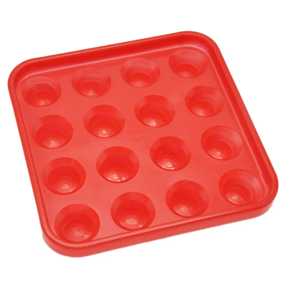 

16 Holes Plastic Billiards Tray Pool Tray Pool Halls Storage Organizer Holder 25x25cm Billiard Supplies Billiard Ball Tray