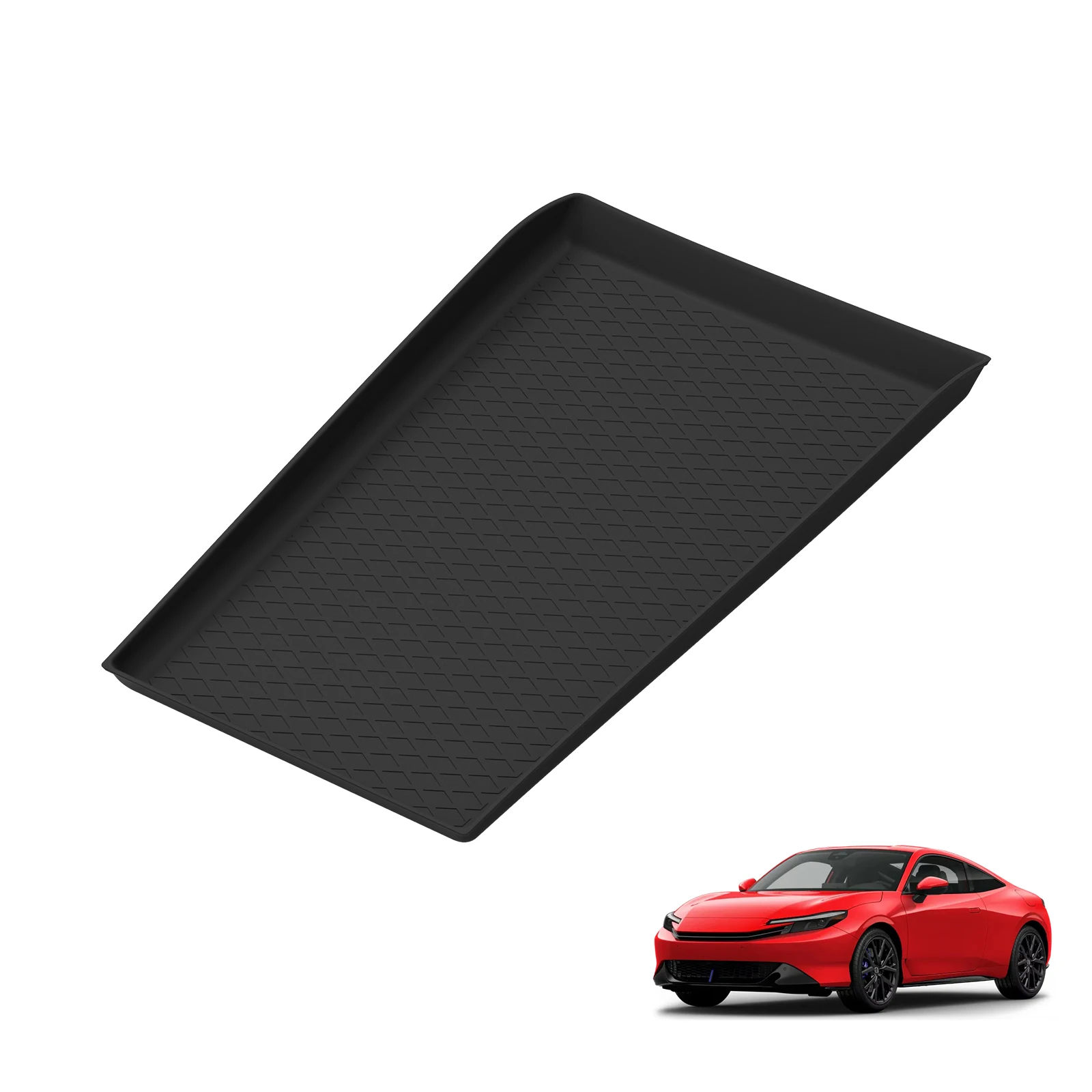 for Honda Prelude 6th Gen 2025 2rd Second Row Car Rear Seat Storage Box Mat Anti Slip Pad Car Accessiories Silicone Black