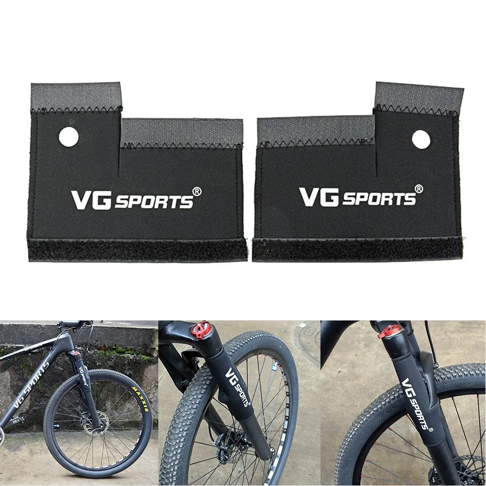 1 paire de Protection de fourche de vélo vtt, coussinet de Protection pour fourche avant de vélo VG, cadre de fourche, couverture enveloppante