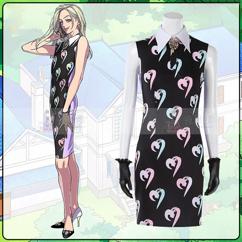 

Game CHARISMA Terra Cosplay Costume Cute Black Dress Party Clothing Halloween Carnival Uniform Custom Made