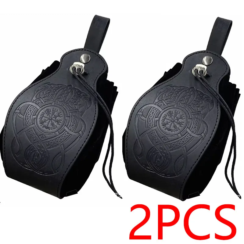 Echt leer DND dobbelstenen tas lade - schattig trekkoord etui RPG D&D rollenspel portemonnee cadeau-ideeën STZ04