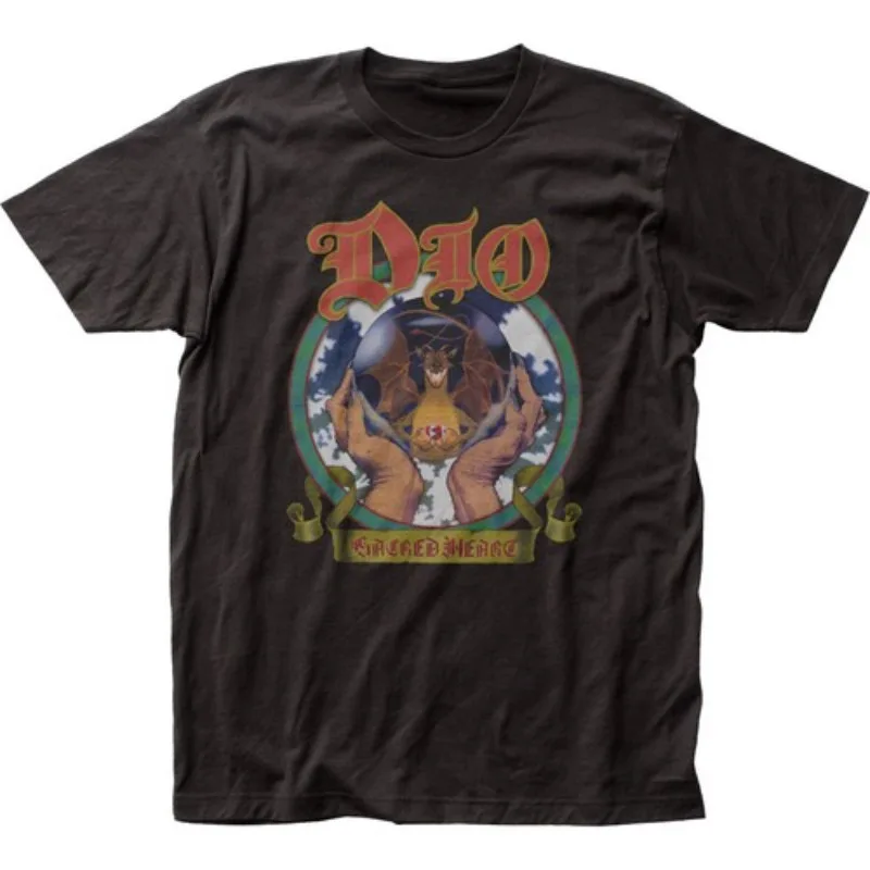 Dio Sacred Heart Tour 1986 White Short Sleeve Unisex T Shirt Reprint