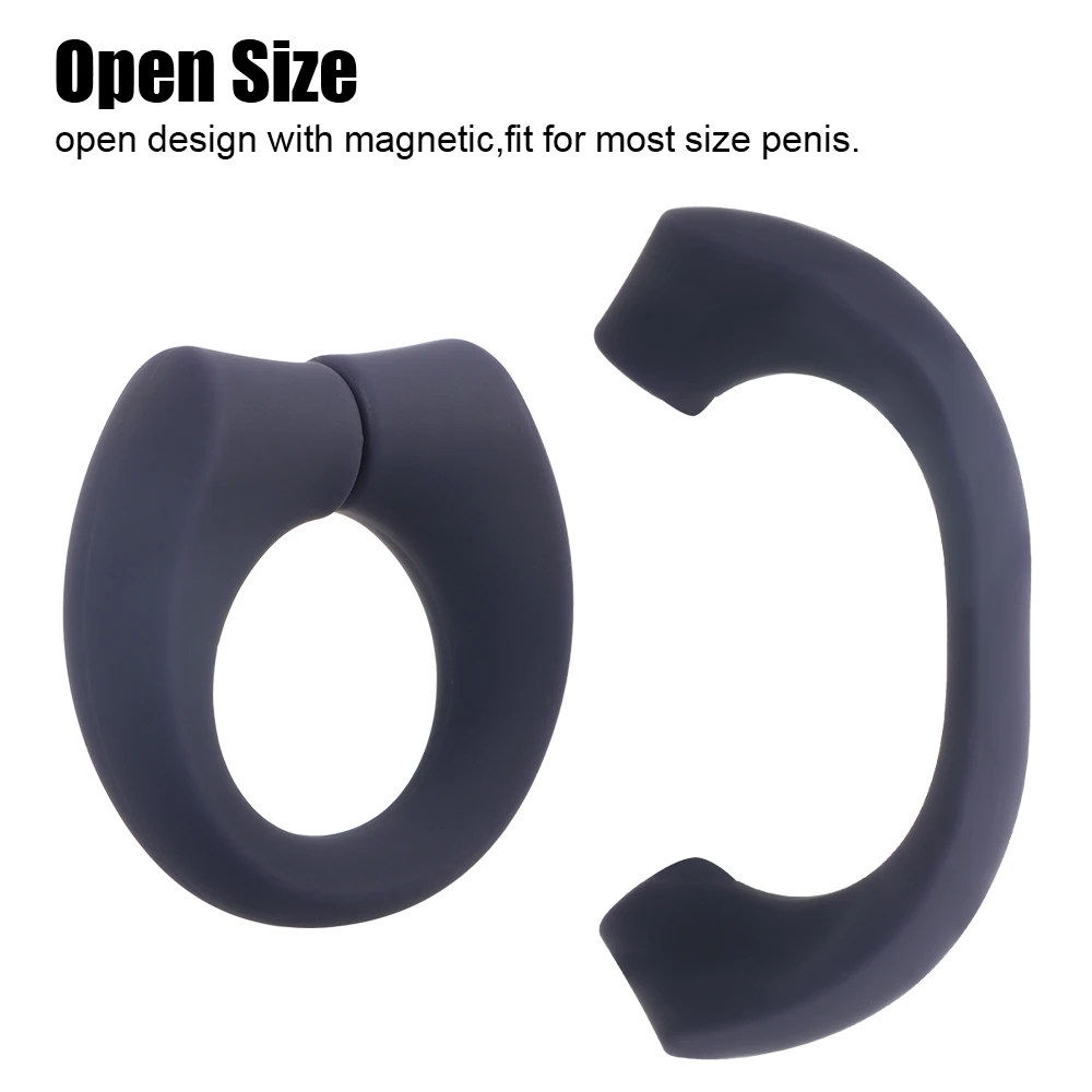 Magnetic Cock Ring Medical Penis Enlarger for Men 18 Chastity Cage Delay Ejaculation Exerciser Lock Male Masturbator Sex Toys