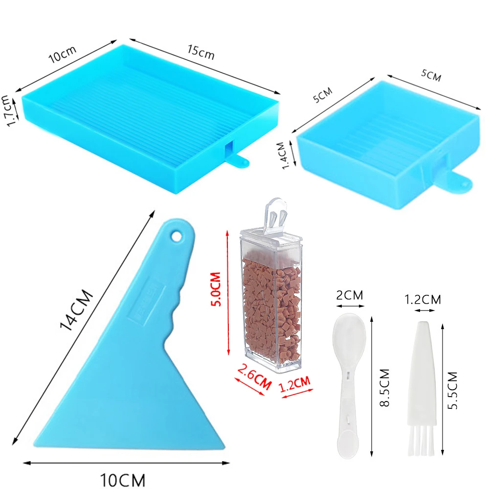 Suprimentos de pintura diamante escova ponta canetas bolsas acessório armazenamento organizador plástico gaveta acessórios kit ferramentas caixa diamantes