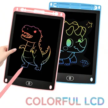 아동용 LCD 쓰기 태블릿, 다채로운 낙서 보드 그리기 태블릿, 잠금 기능, 지워지는 재사용 가능한 쓰기 패드, 교육 완구