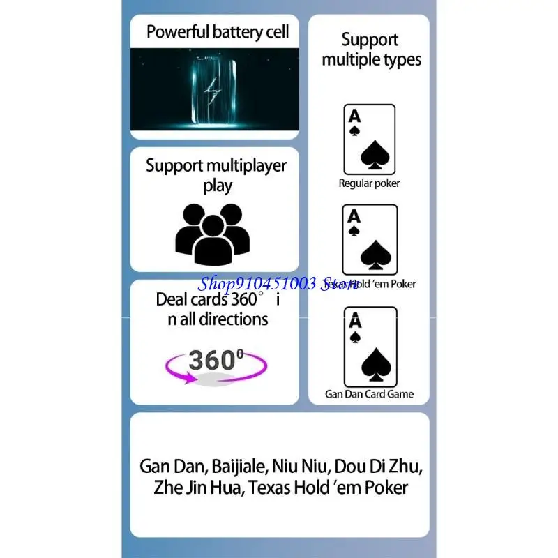 

77HC Compacts Перезаряжаемая машина для тасования карт, бесшумное устройство для раздачи карт для путешествий домой