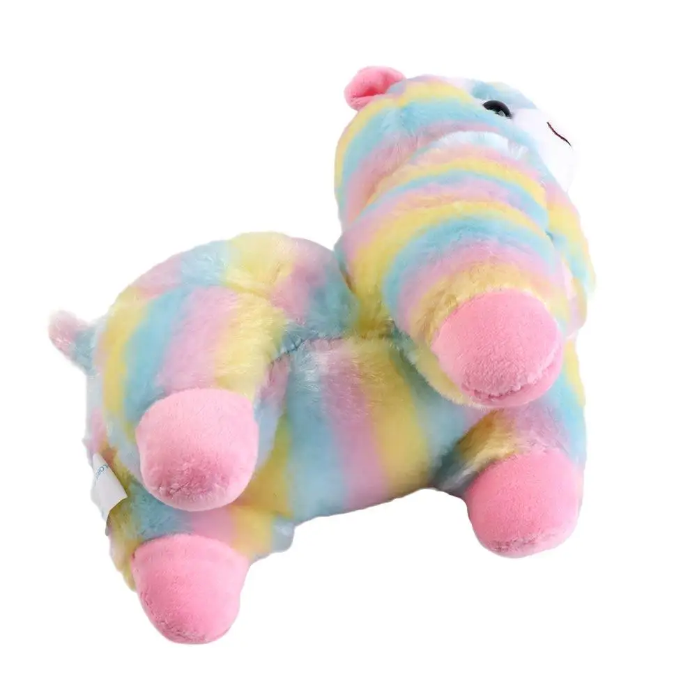 Mate Stuffed Figure Gift For Children Puppet  Colorful Alpaca Doll Home Soft Toys Alpaca  Doll Stuffed  Toys