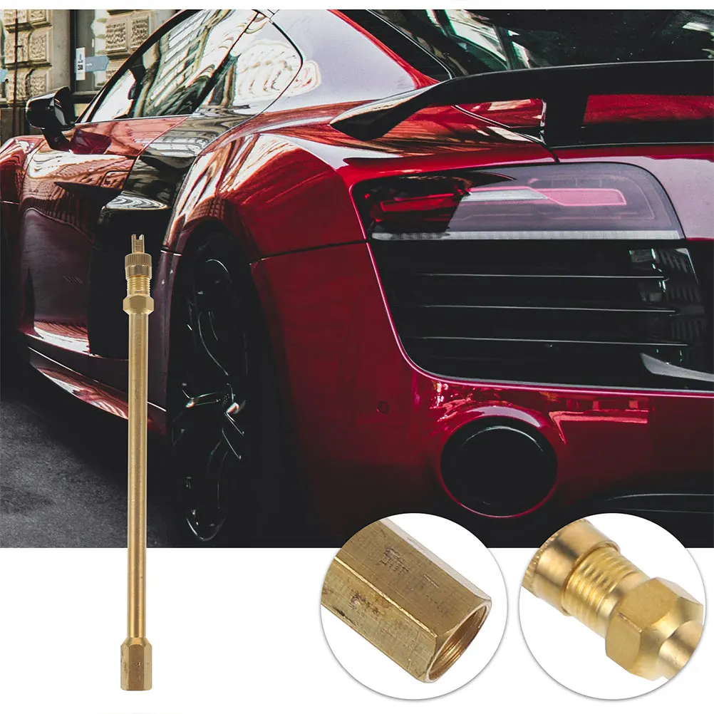 

Tire Valve Extender Extension Rod Valve Stem Adapter For Electric Scooter Car Bike Tire Repair Tool Accessories Durable Copper