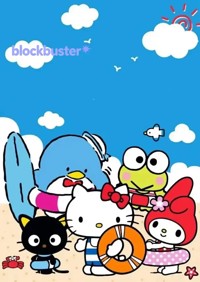 Linda Pintura de Diamantes Cuadrada/Redonda de Hello Kitty de Sanrio Sin Marco, Decoración Estética para el Hogar, Sala de Est