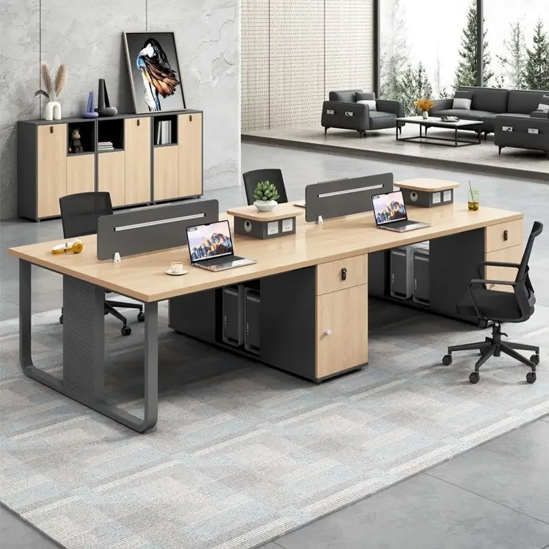 Staff Desk Simple Modern 24-person Screen Workstation Card Seat Office Furniture Computer Staff Table And Chair Combination