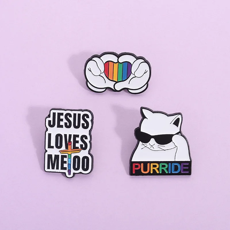 Broche de la serie de animales de dibujos animados, Pin esmaltado de la serie Cute Cat, mochila, joyería para ropa, insignia de Metal, accesorios de regalo