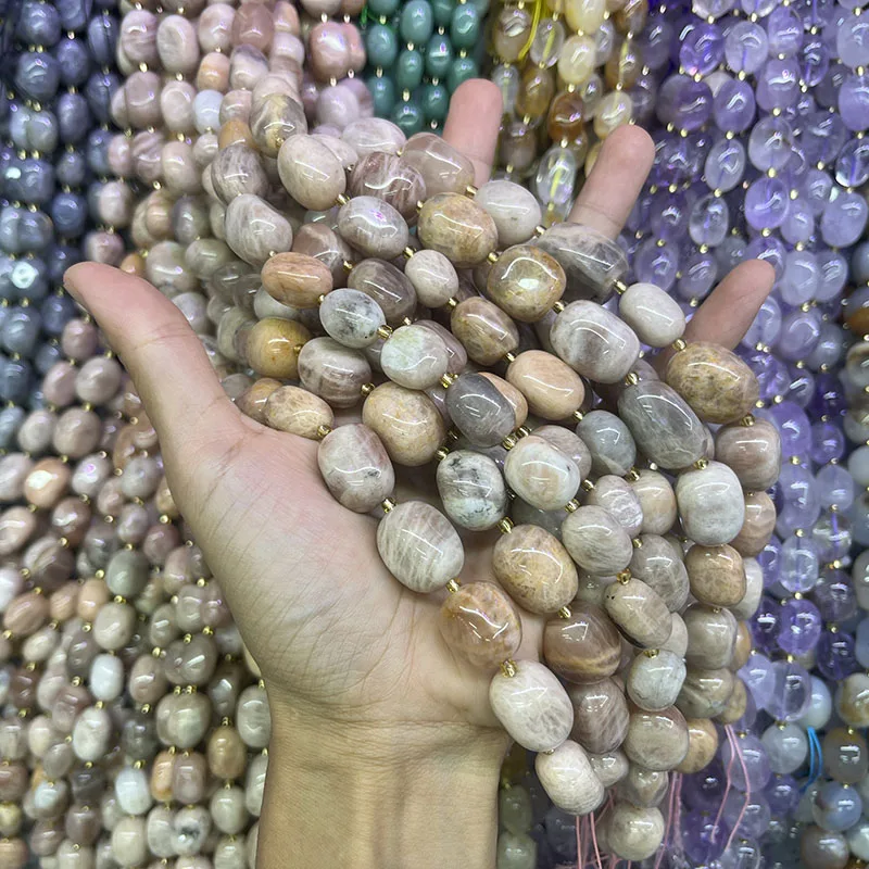 12x16mm Natural Stone Irregular Sunstone 15