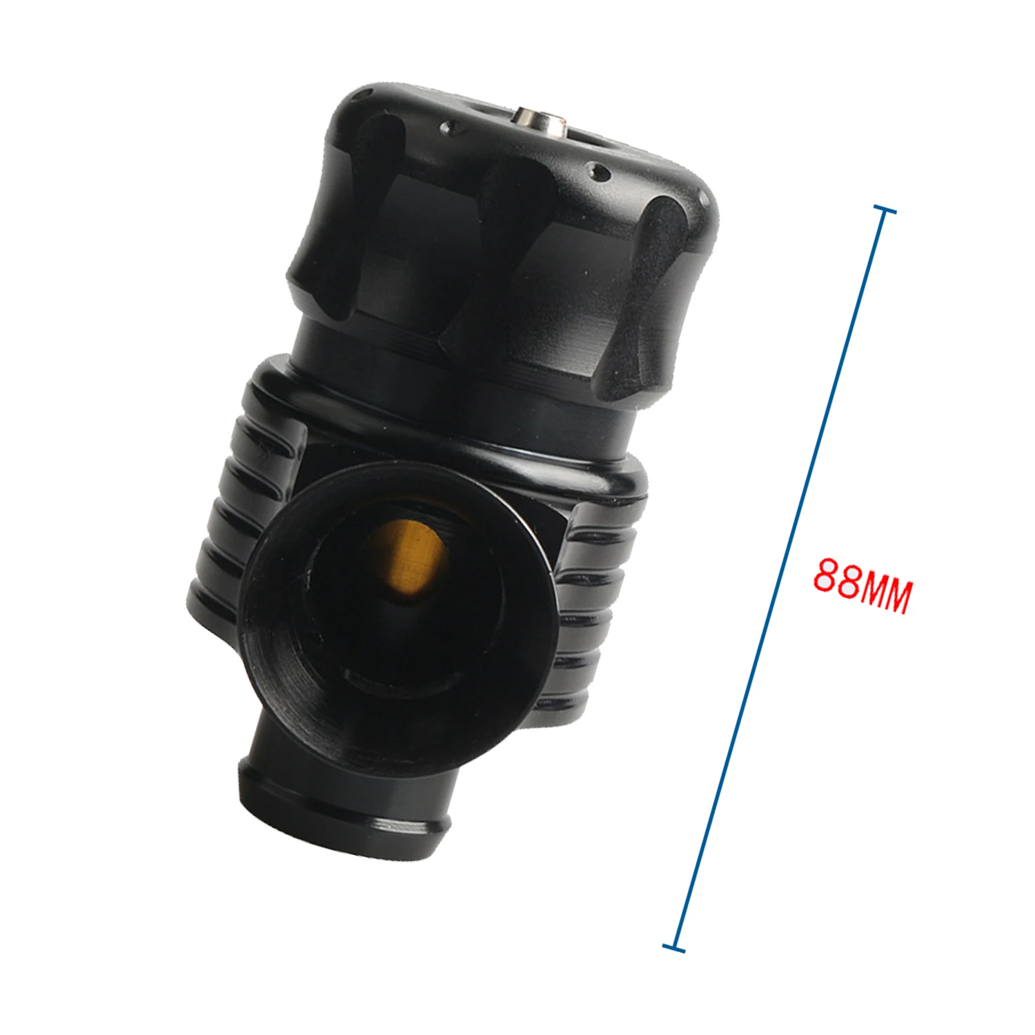 25mm デュアルポート ブローオフバルブ BOV ダンプバルブ SUV車および車両用 ブラックアルミニウム ユニバーサル ターボチャージャーベントキット