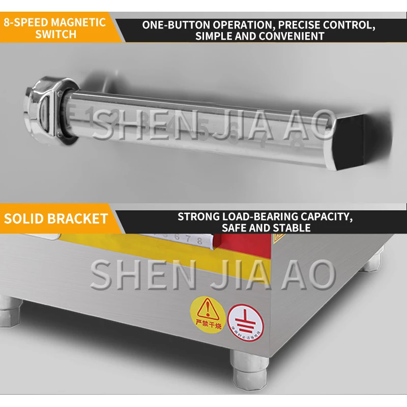 

Коммерческая электрическая индукционная плита 8000 Вт, высокая мощность, мультиварка из нержавеющей стали, суповая печь для ресторана, столовой, кухни, 220 В