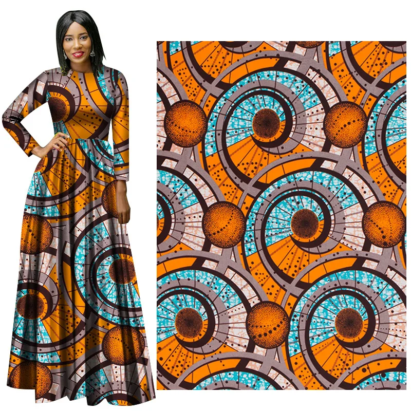 Ankara Fabric African Real Wax Print Cotton 100% New Design 2023 Tissus Wax Africain Patchwork Fabric for Dress