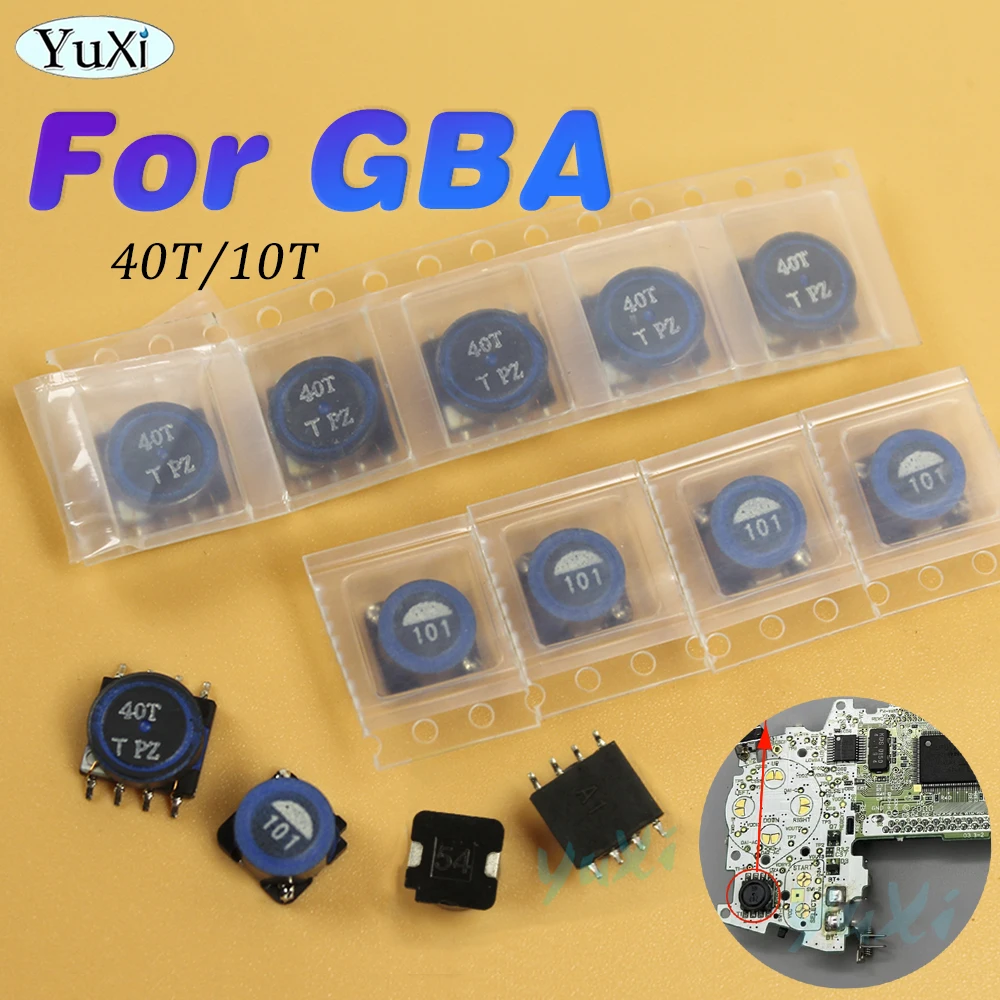 Inductor de placa base para Gameboy Advance GBA 10T 40T Inductor SMD 100UH bobina Inductor de potencia 101 para pieza de consola Nintendo GBA, 1 ud.