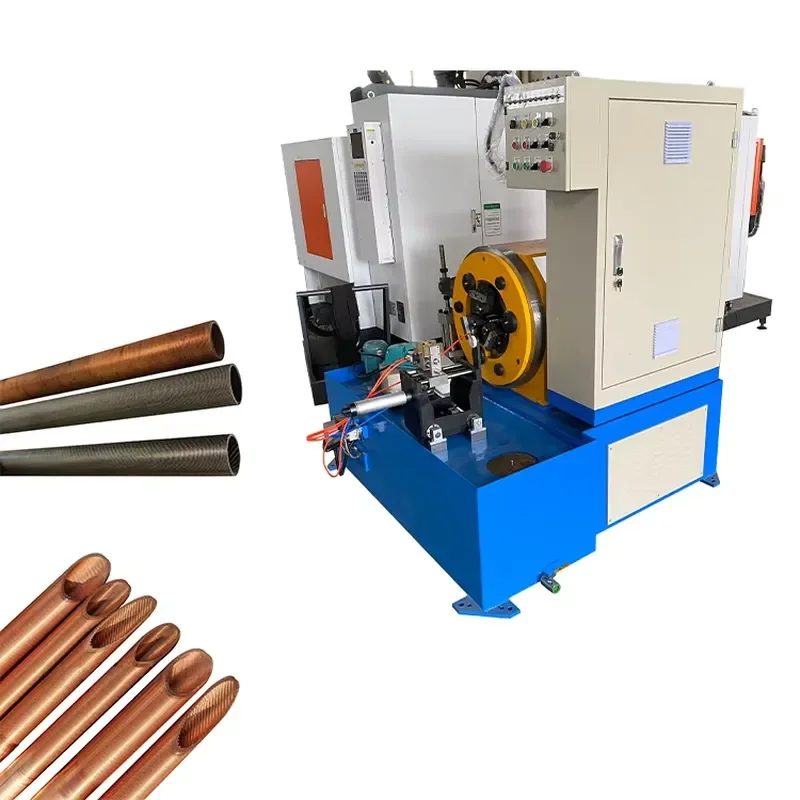 2026 CE Automatic Aluminum Copper Inner Grooved Threaded Fined Pipe Extruded Spiral Low Fin Tube Making Machine Radiator Heat