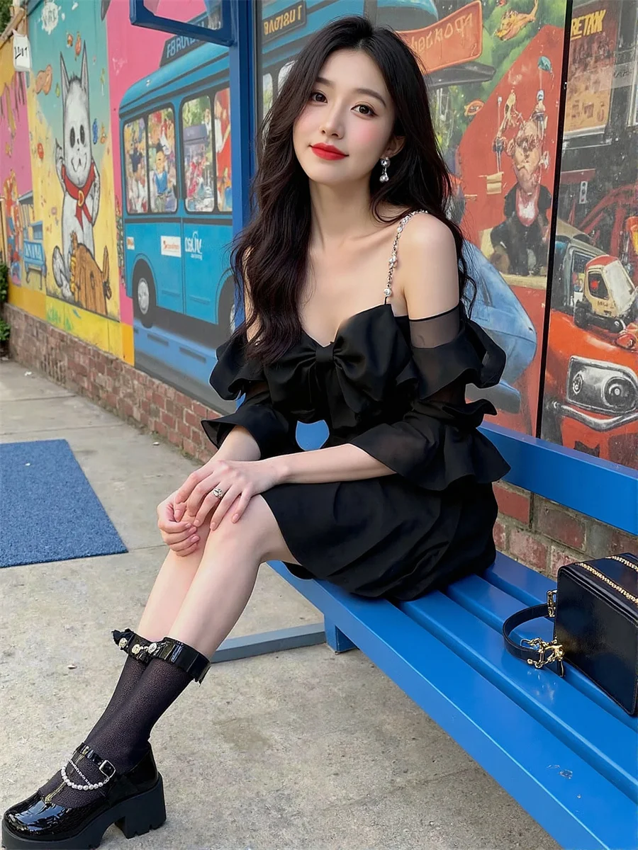 Robe femme anniversaire femme Spaghetti sangle mince été fête Cocktail soirée réception bal dîner Banquet soirée célébration