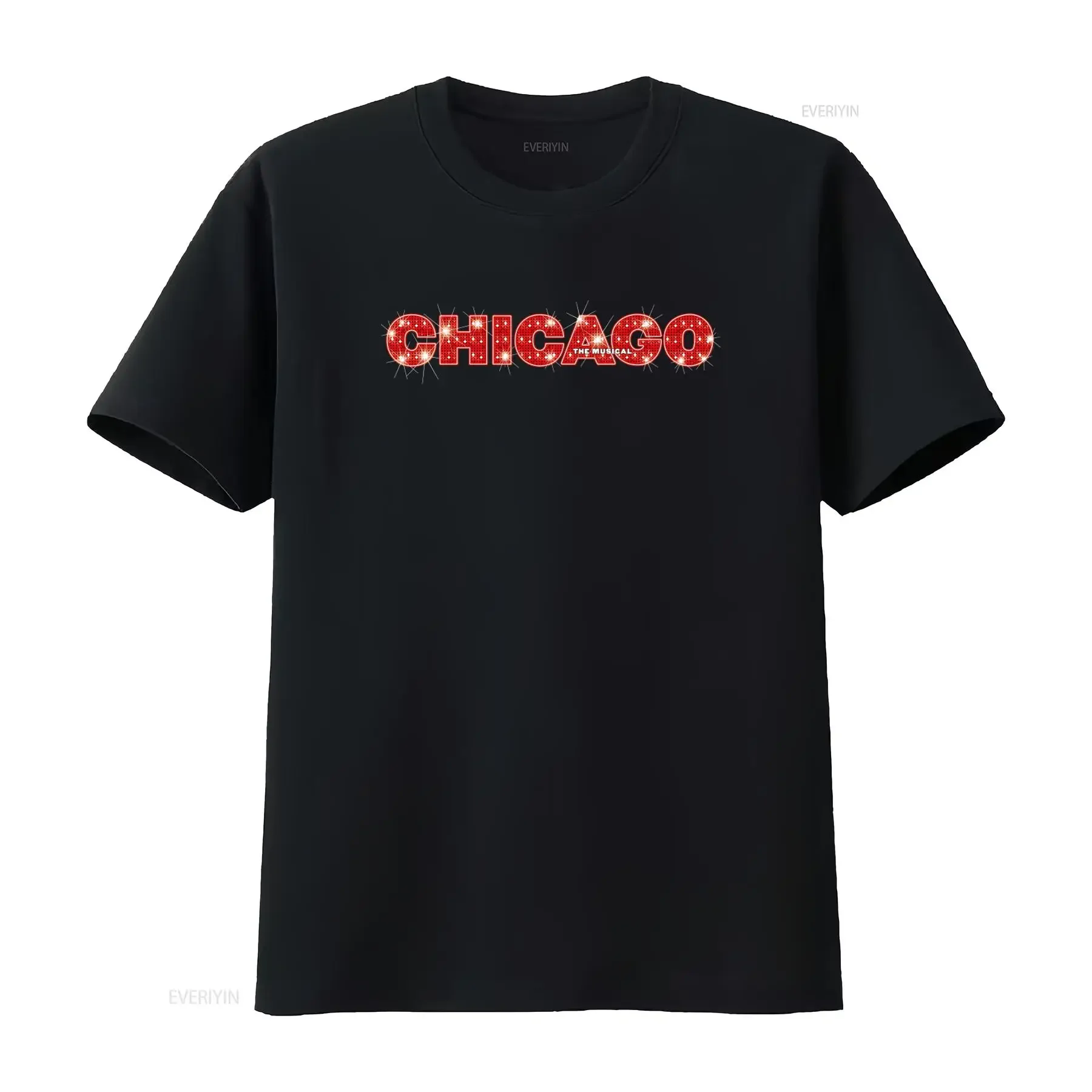 Vintage Chicago Musical T Shirt 90s Chiraq Chitown Bob Fosse Fred Ebb Sparkling Design vintage Washed Top For Everyday Wear