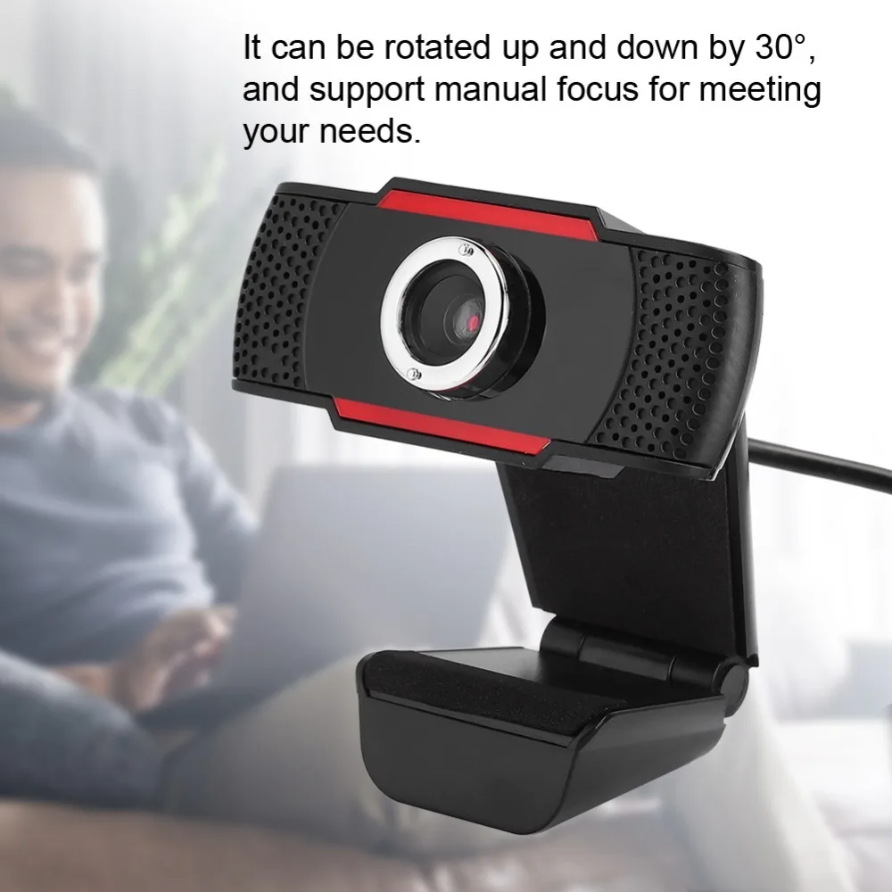 1080P Resolution USB Conference Webcam USB 2.0 Interface Built-In Microphone HD Webcam Camera Rotatable Lens