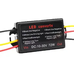 2 pcs 10-30V Universal Car Flash Strobe Controller Flasher Module Adapter for LED Side Marker Brake Light