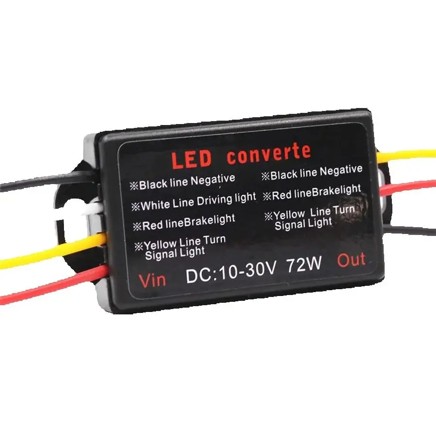 2 pcs 10-30V Universal Car Flash Strobe Controller Flasher Module Adapter for LED Side Marker Brake Light