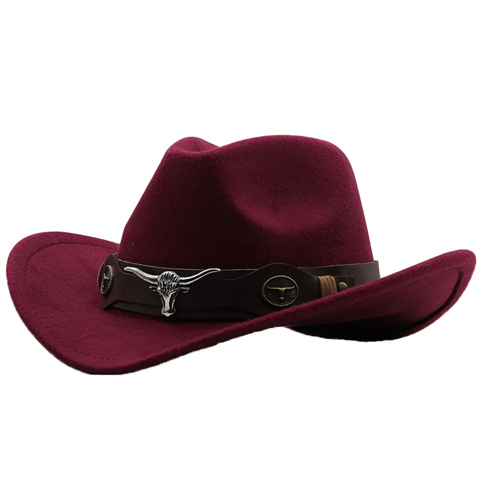 

Western Cowboy Hats Wide Brim Cowboy Cowgirl Panama Hat with Retro Belt fits Most Teens and Adults