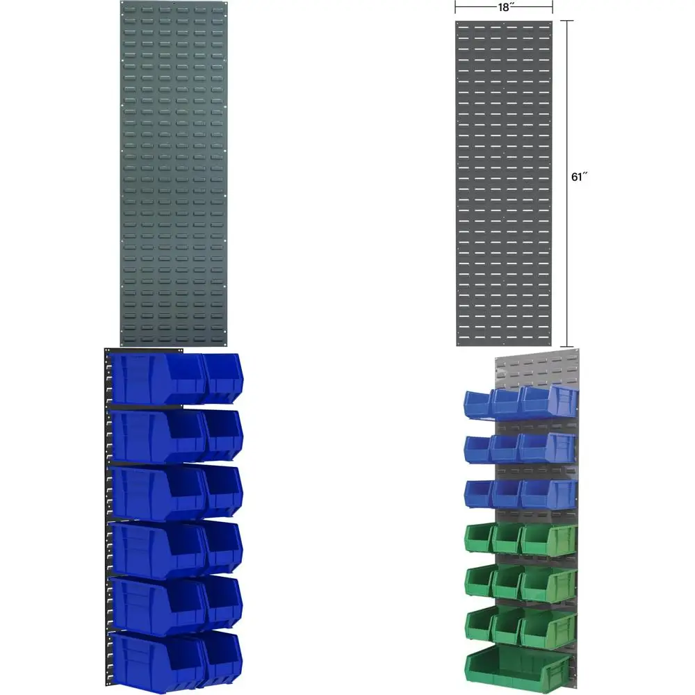 

Сверхмощная настенная стальная панель с жалюзи, система органайзера для хранения в гараже для подвешивания контейнеров и решения для длительного хранения