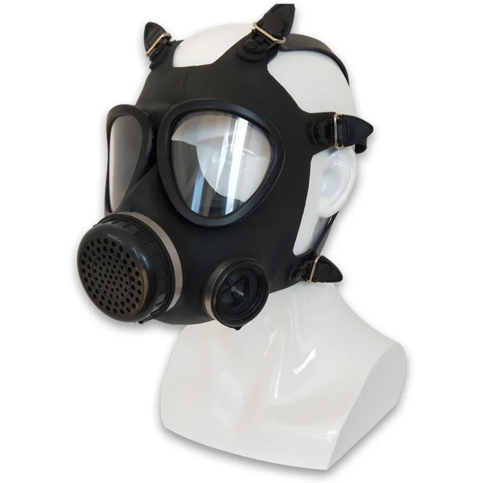 Maschera antigas a spruzzo maschera chimica a pieno facciale e accessori per il filtro respiratore per l\'industria della smorfia con testa in gomma