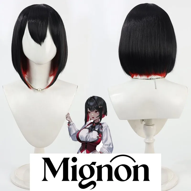 

Миньон Богиня Победы Nikke NIKKE Ruki Косплей Парик Имитация Кожи Головы Боб Стрижка Выделенный Красный