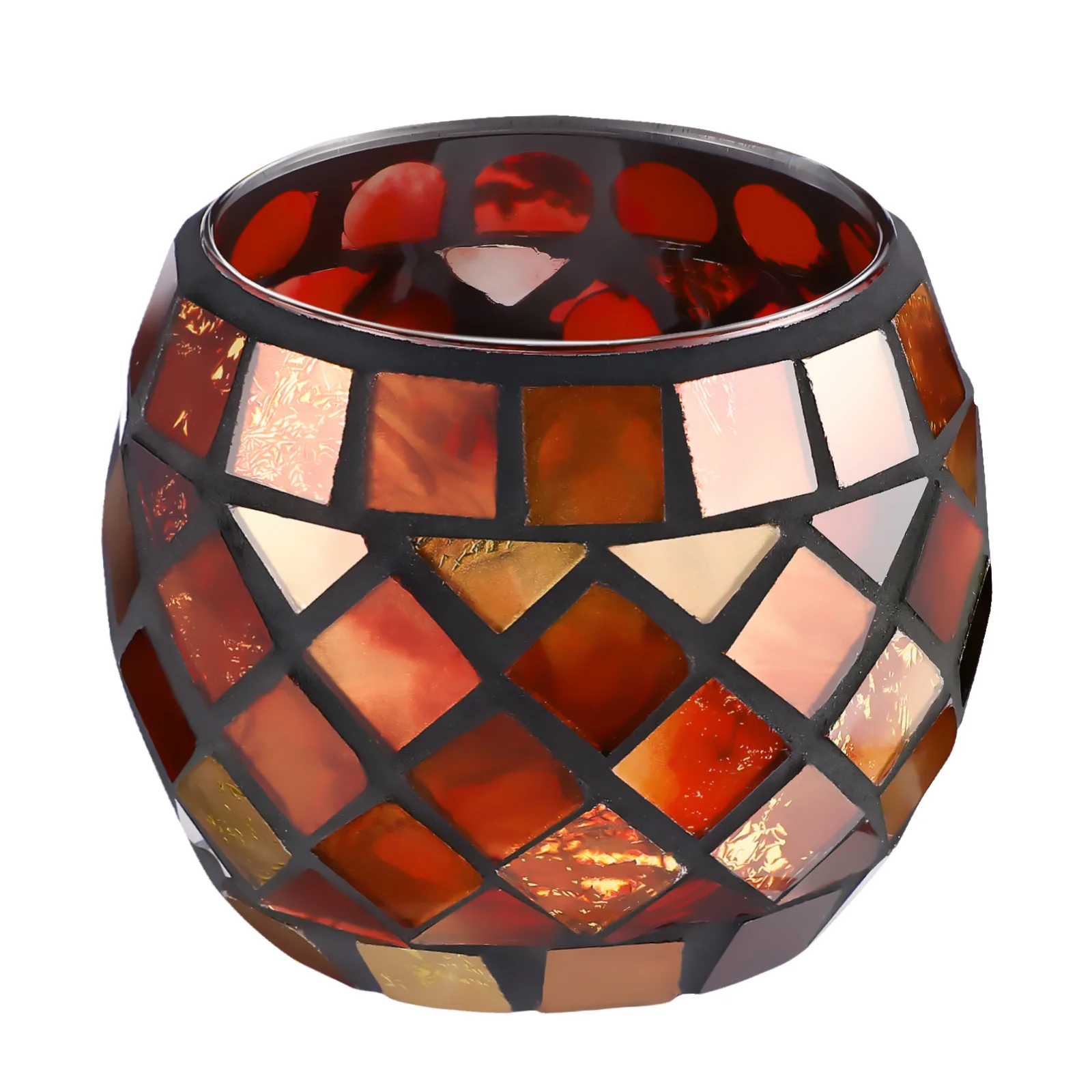 

Elegant Mosaic Tealight Wedding Decor Glass Centerpiece Mosaic Votive Stand Tealight Votive Holder Decorative