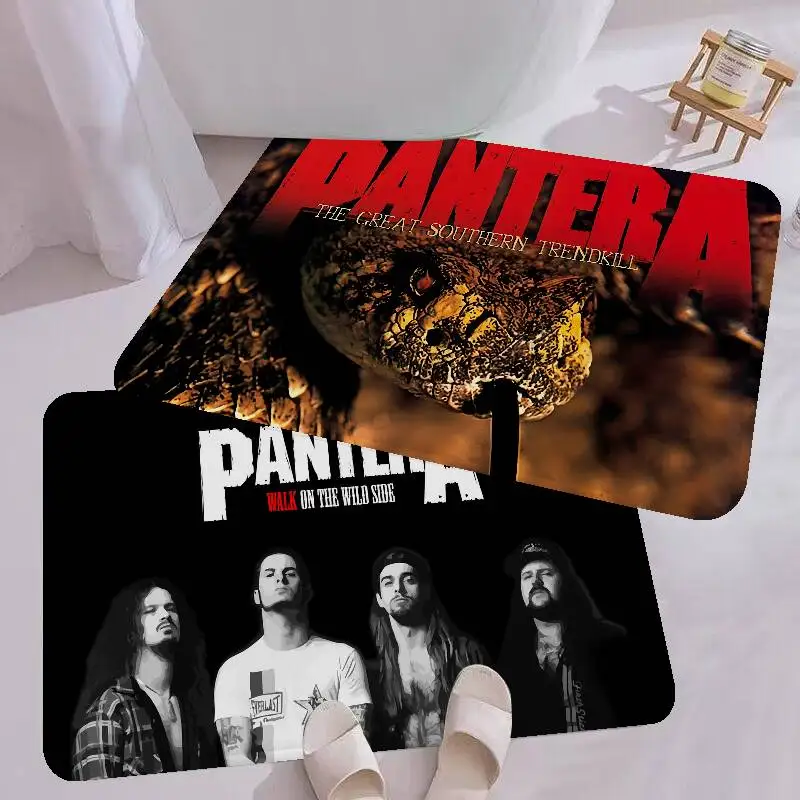 Classic Groove Metal Band P-Pantera Kitchen Mat Cheaper Anti-slip Modern Living Room Balcony Printed Modern Home Decor