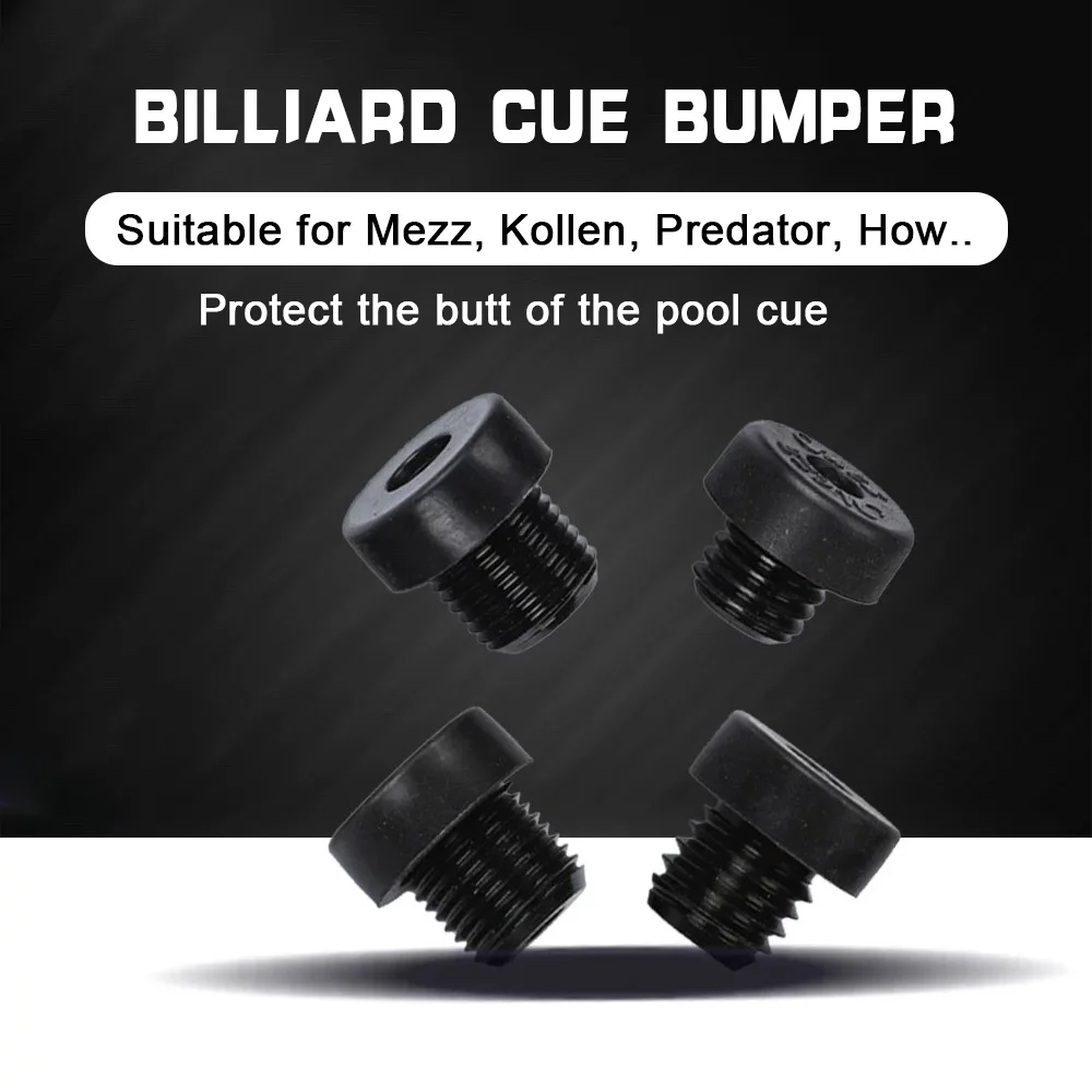 

Billiard Cue Bottom Cover Block Butt with Billiard Cue Rubber Plug Pool Cue Bottom Bumper Protector For MEZZ/Universal/HOW/PERI