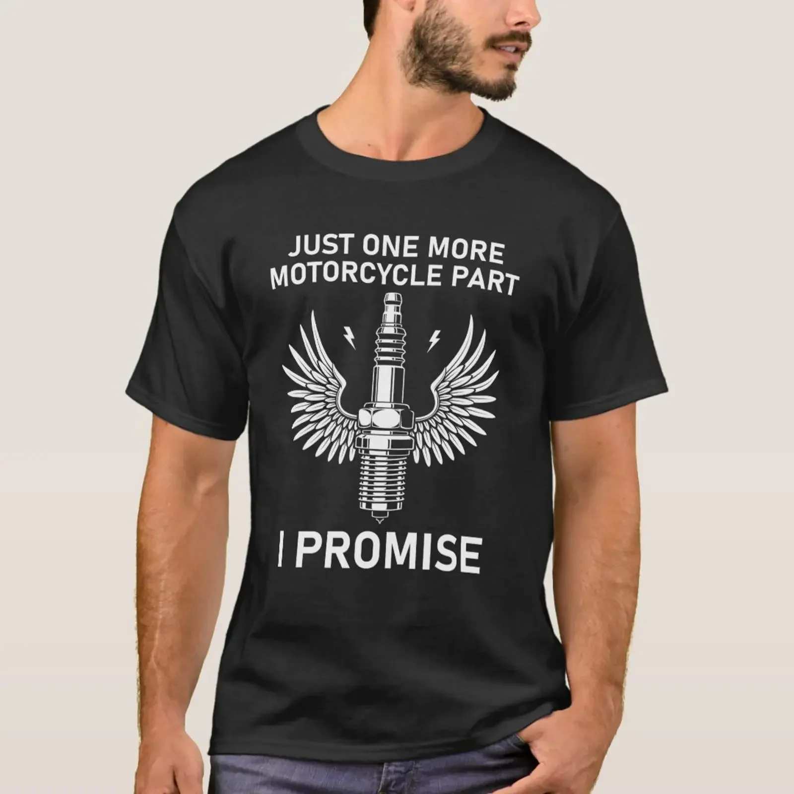just one more motorcycle part i promise T Shirt vintage Washed Versatile designer clothes Stretched Breathable Soft