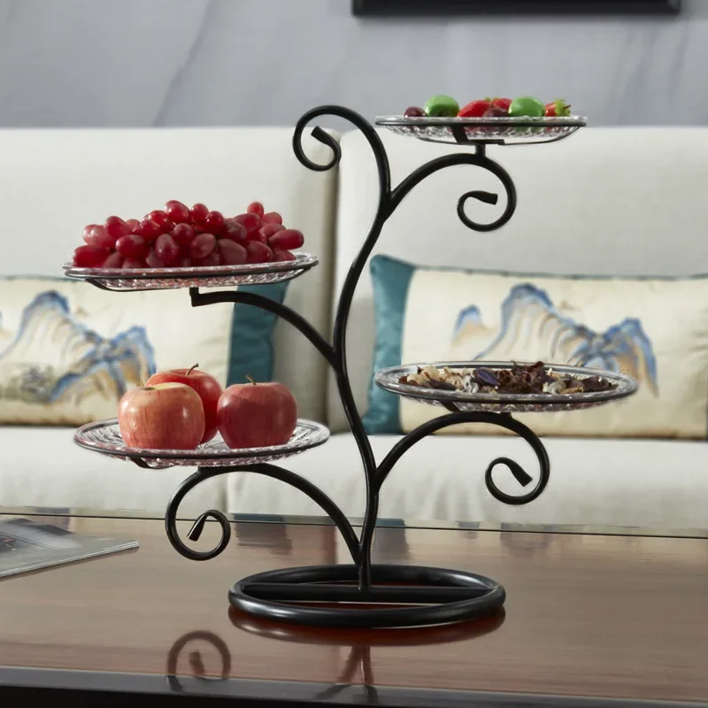 Removable fruit tray, living room home coffee table, Nordic creative fashion fruit basket, simple candy snacks, sunflower seeds