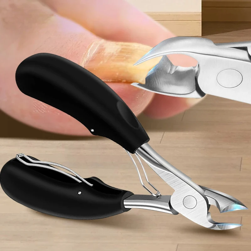 

1Pcs Professional Thick Ingrown Toe Nail Clippers Pedicure Nail Cutters Trimmer Curved Blade Grooming Tool
