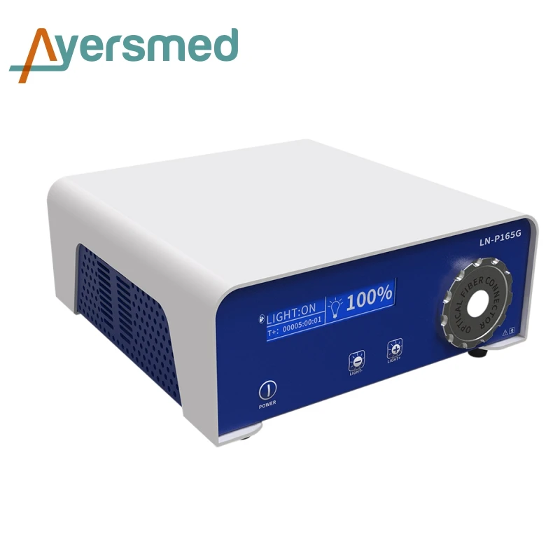 Portable ENT Endoscopy Led Cold Light Source 60W, Medical Endoscope Light Source