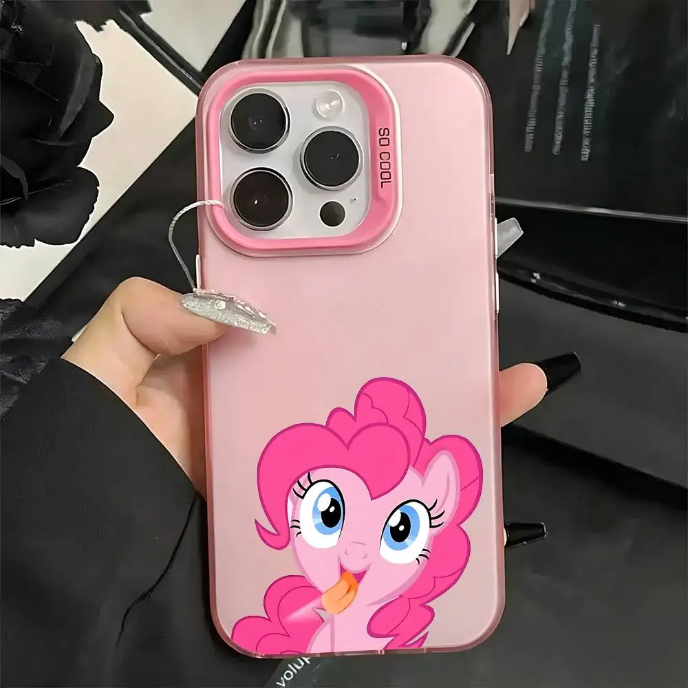 Funda de Teléfono Kawaii con Diseño de Anime M-My-Little P-Pony para iPhone 17 16 15 11 12 13 14 Pro Max 16 Plus 12 Mini 7 8 XR XS 15Pro MAX