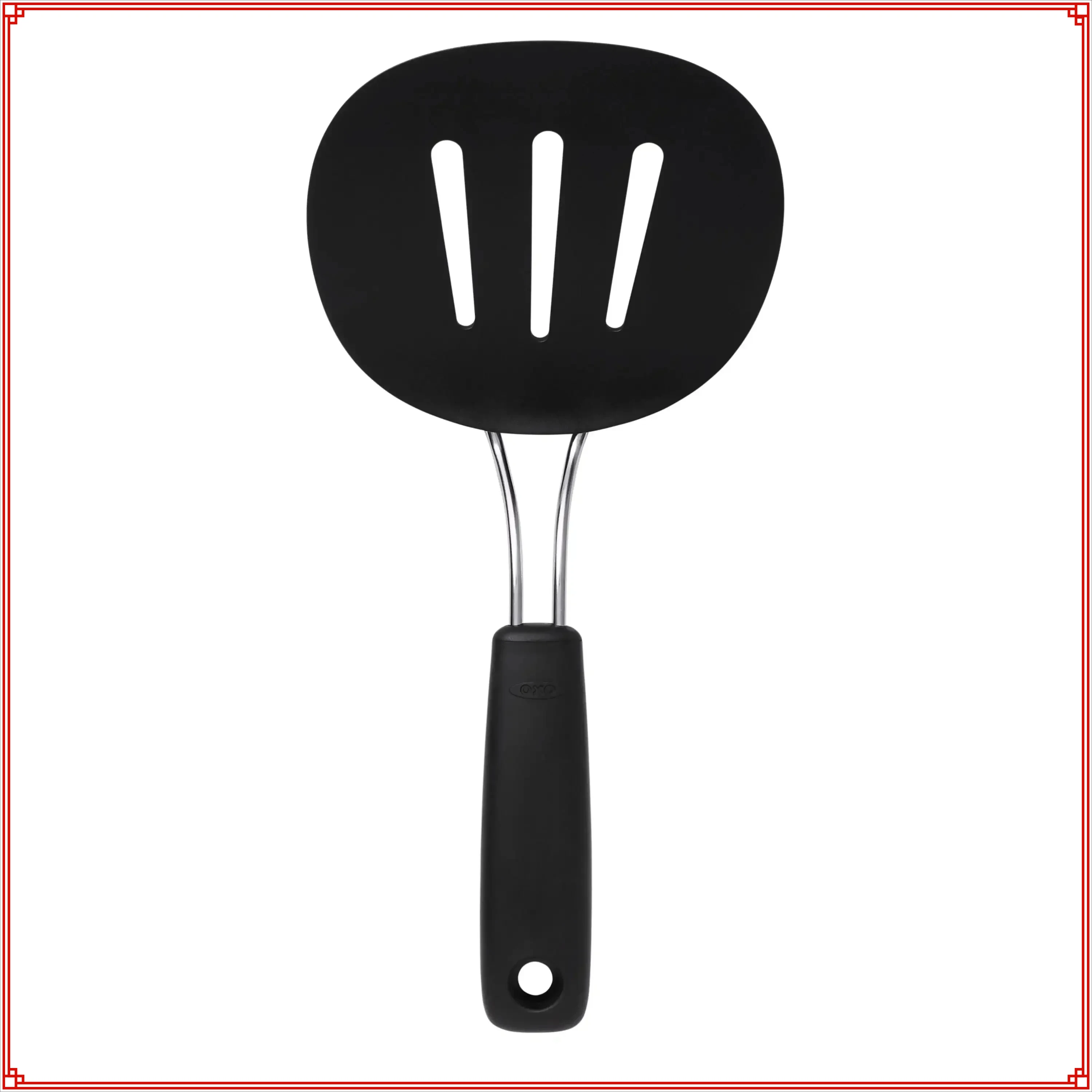 

Черная гибкая силиконовая лопаточка для блинов, термостойкая кухонная утварь без царапин для выпечки