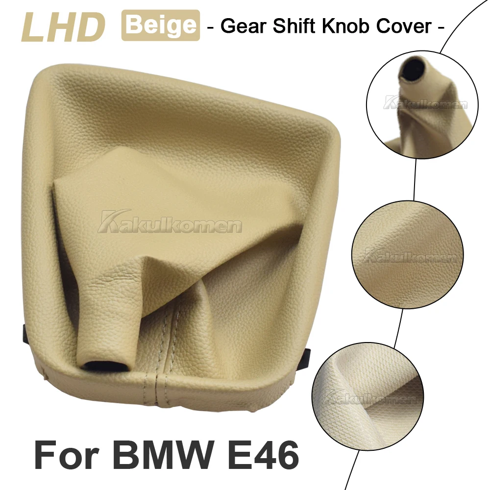 Leder-Schaltknauf mit Schaltsack-Abdeckung für BMW E30 E36 E39 E46 E60 E81 E82 E87 E88 E90 E91 E92 E93 – Detail 5
