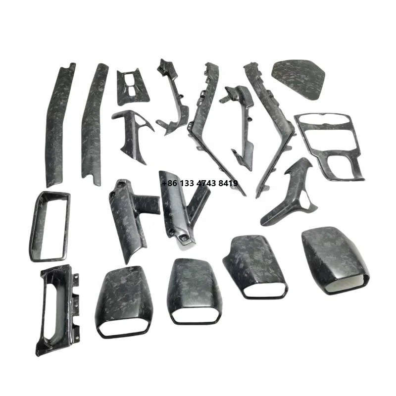 LP580 LP610 EVO OEM Style Forged Dry Carbon Fiber Interior Door Handle Square Disc Center Console Panel