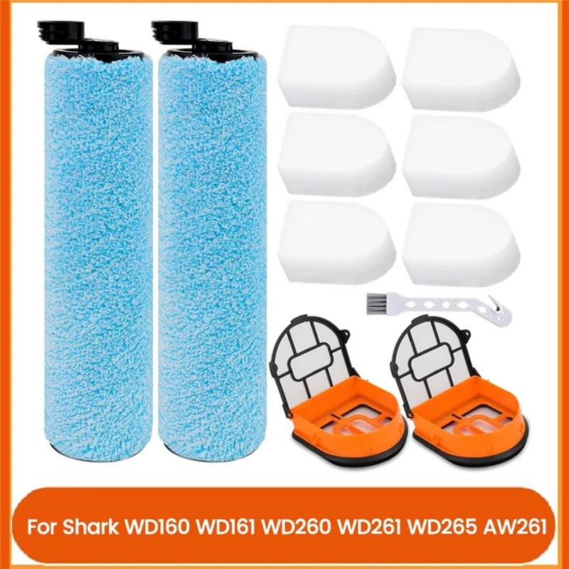 WD161 فرشاة الأسطوانة واستبدال الفلتر لسمك القرش WD160 WD161 WD260 WD261 WD265 AW261 فراغ Attachmenta83x