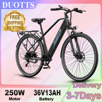 DOUTTS C29Lite E-bike 250W Motor 36V13AH Battery Adult Commuter Electric Bicycle 27.5in Tire Snow With Rear Rack Electric Bike