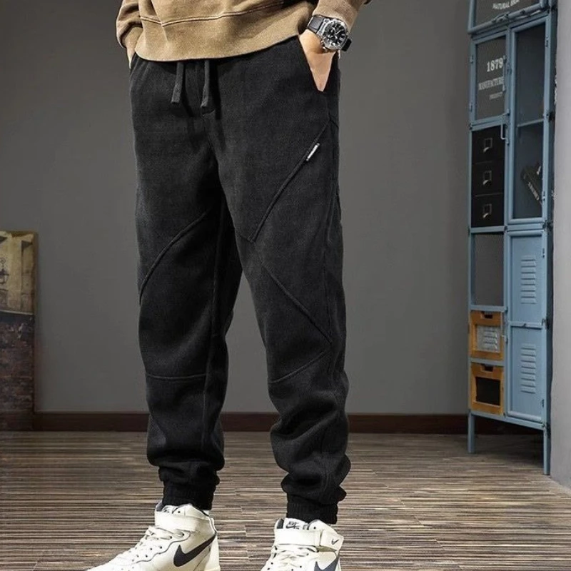 

Corduroy Trousers Sweatpants for Men Retro Fashion Clearance Sale Trend Harajuku Cool Essential Deals Y2k Black Man Sports Pants