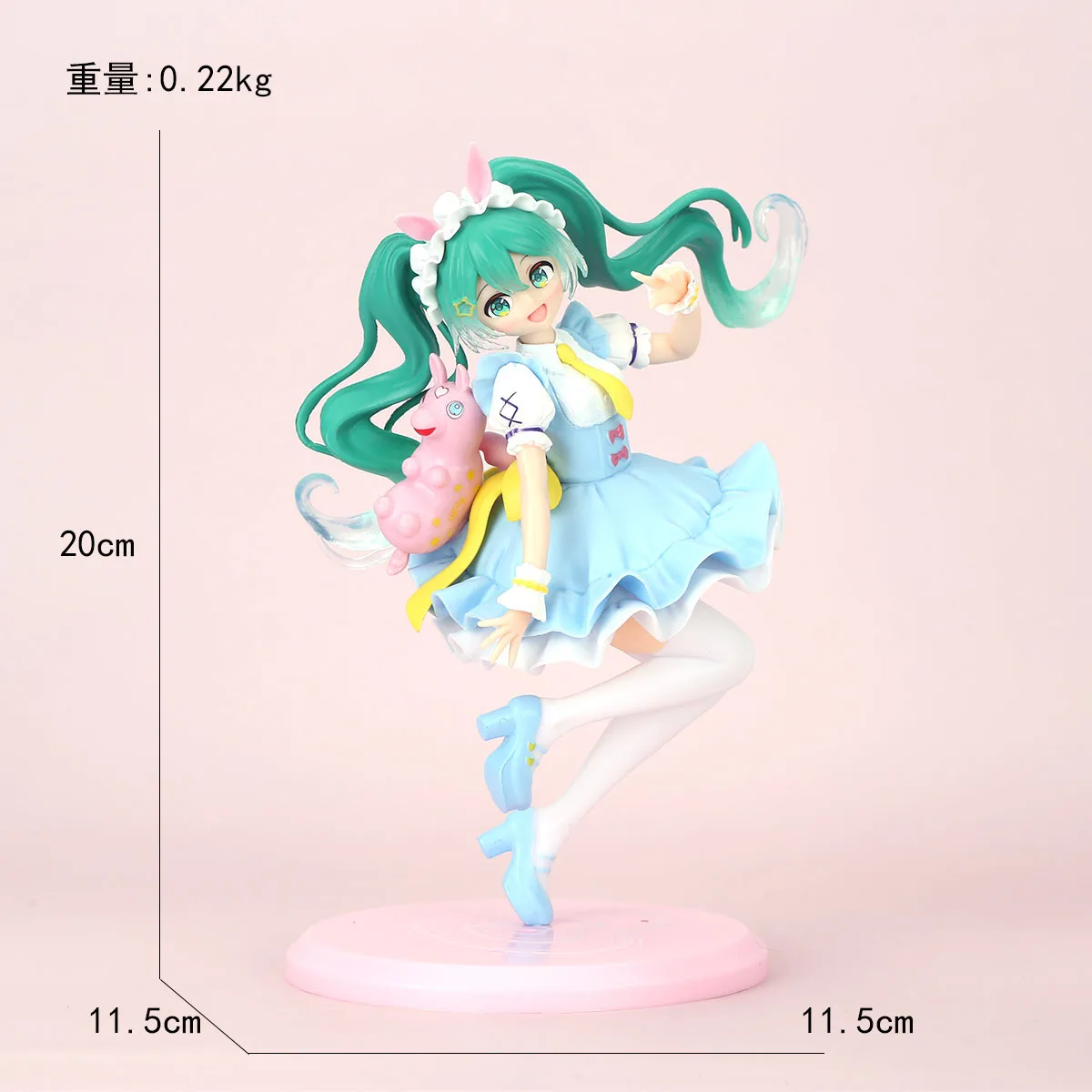 Fairy Tale Wonderland Miku Hatsune Matcha Parfait Anime Girl Statue Desktop Car Decor Wholesale Bulk - view 3