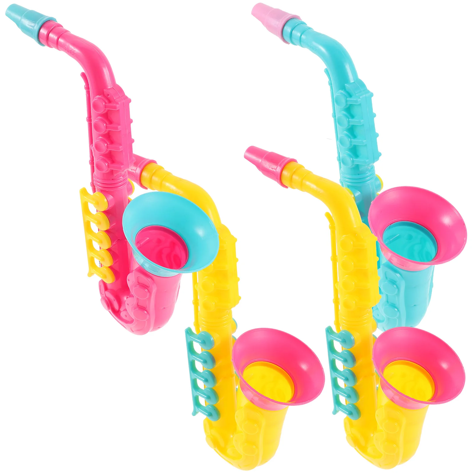 

Toy Saxophone 4Pcs Saxophone Clarinet Trumpet Toy Saxaboom Instruments Party Noise Maker Kids Instruments Music Early