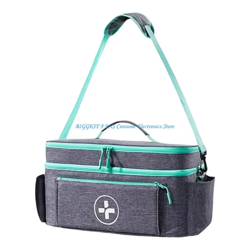 

Семейная сумка для хранения неотложной медицинской помощи с двойным отделением, съемными перегородками, подходит для на открытом