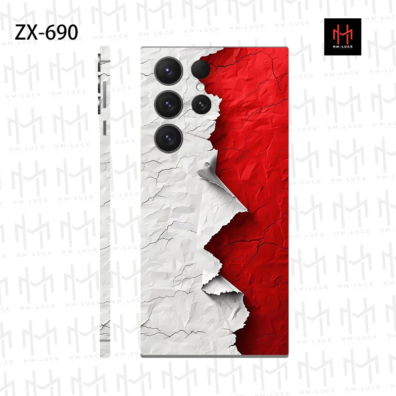 

Наклейка-пленка для телефона с новым дизайном для Galaxy S25 S24 S23 S26ULTRA, полный комплект наклеек на заднюю панель и боковые стороны.